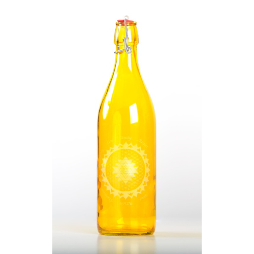 Citrine Elevated Glass Bottle